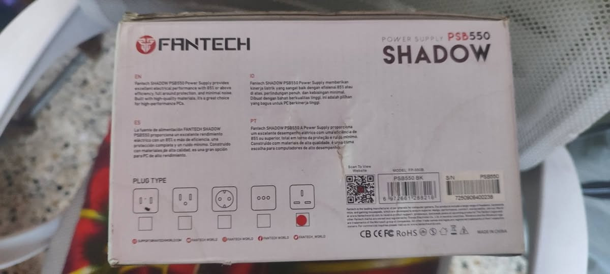 مكلف بالنشر
السلام عليكم ورحمة الله وبركاته.
إثنين PSUs للبيع، واحد مال Gaming من Fantech, إستعمال شهر بس.
و الثاني صيني بس هم يشتغل جربته من يمي ما بيه شي، إثنينهن 550W.
الصيني ب35، و الFantech ب75 و بيه مجال.
للاستفسار التواصل مع هذا الحساب
https://www.facebook.com/share/1L6NLpMEnj/


**إذا كنت صاحب هذا الإعلان وتريد حذفه لأي سبب، رجاءا أرسل رسالة إلى الدعم الفني**