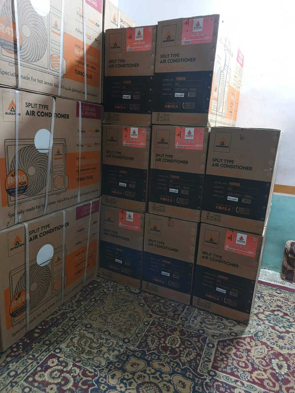سلام عليكم عندي سبالت كله جديد أقل من سوك كله الحافظ جديد غاز٤١٠حديث وعندي انفيرتر 
3طن عدد2الواحد ب 1200
طنين تيربو غاز 410سعر الواحد ب650
طن ونص تيربو 410سعر الواحد550
طنين انفيرتر تحكم انبيريه حديث سعر 750
طن ونص انفيرتر تحكم انبيريه حديث سعر 600
مكيفات طنين كله كارتون ب425الواحد


**إذا كنت صاحب هذا الإعلان وتريد حذفه لأي سبب، رجاءا أرسل رسالة إلى الدعم الفني**