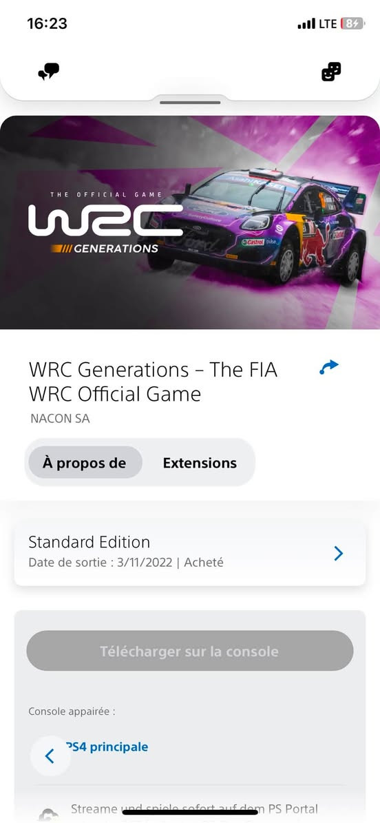 Disponible 
Ps5 principal 
Full accès


**إذا كنت صاحب هذا الإعلان وتريد حذفه لأي سبب، رجاءا أرسل رسالة إلى الدعم الفني**