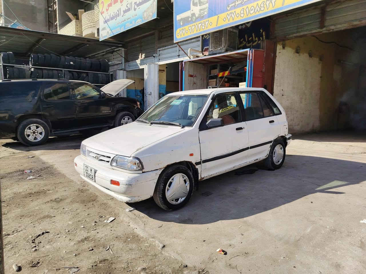 السلام عليكم اخوان للبيع كيا برايد موديل ١٩٩٣رقم بغداد دولي تحويل مباشر كير اوتوماتيك محرك ١٦٠٠بي السعر ٣٠ ورقه وبيها مجال للاتصال ***********مكانها بغداد
