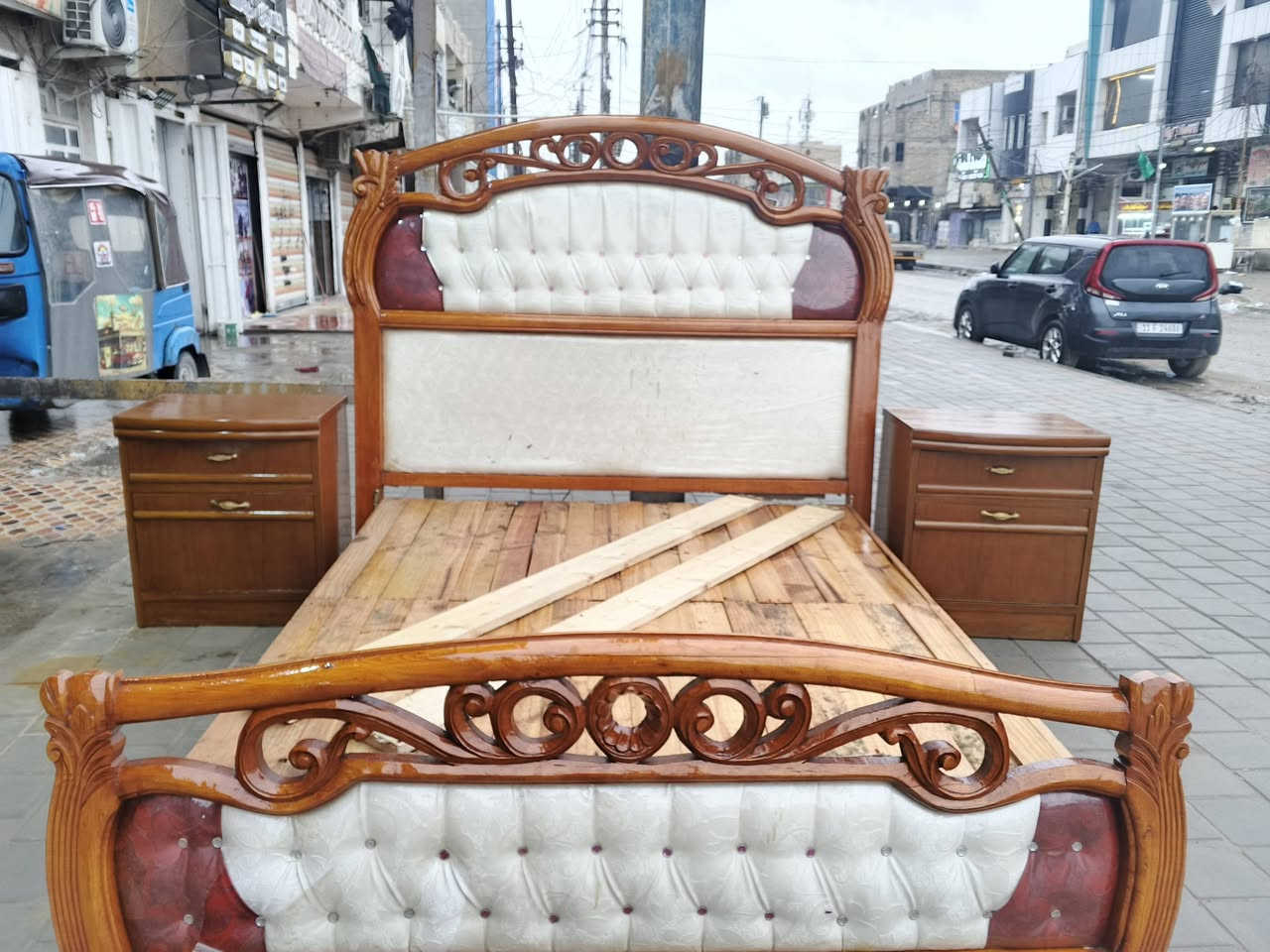 غرفة نوم مستخدمه صاج تزكام تصميم تركي شغل عراقي العنوان بغداد موبايل ***********لدينا خدمة توصيل بكروه
