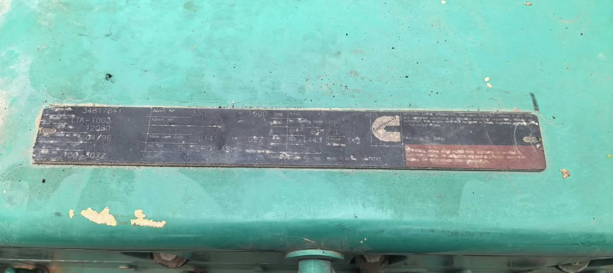 ✅ Cummins LTA10 275kVA, tested and running normally 🥳🥳


**إذا كنت صاحب هذا الإعلان وتريد حذفه لأي سبب، رجاءا أرسل رسالة إلى الدعم الفني**