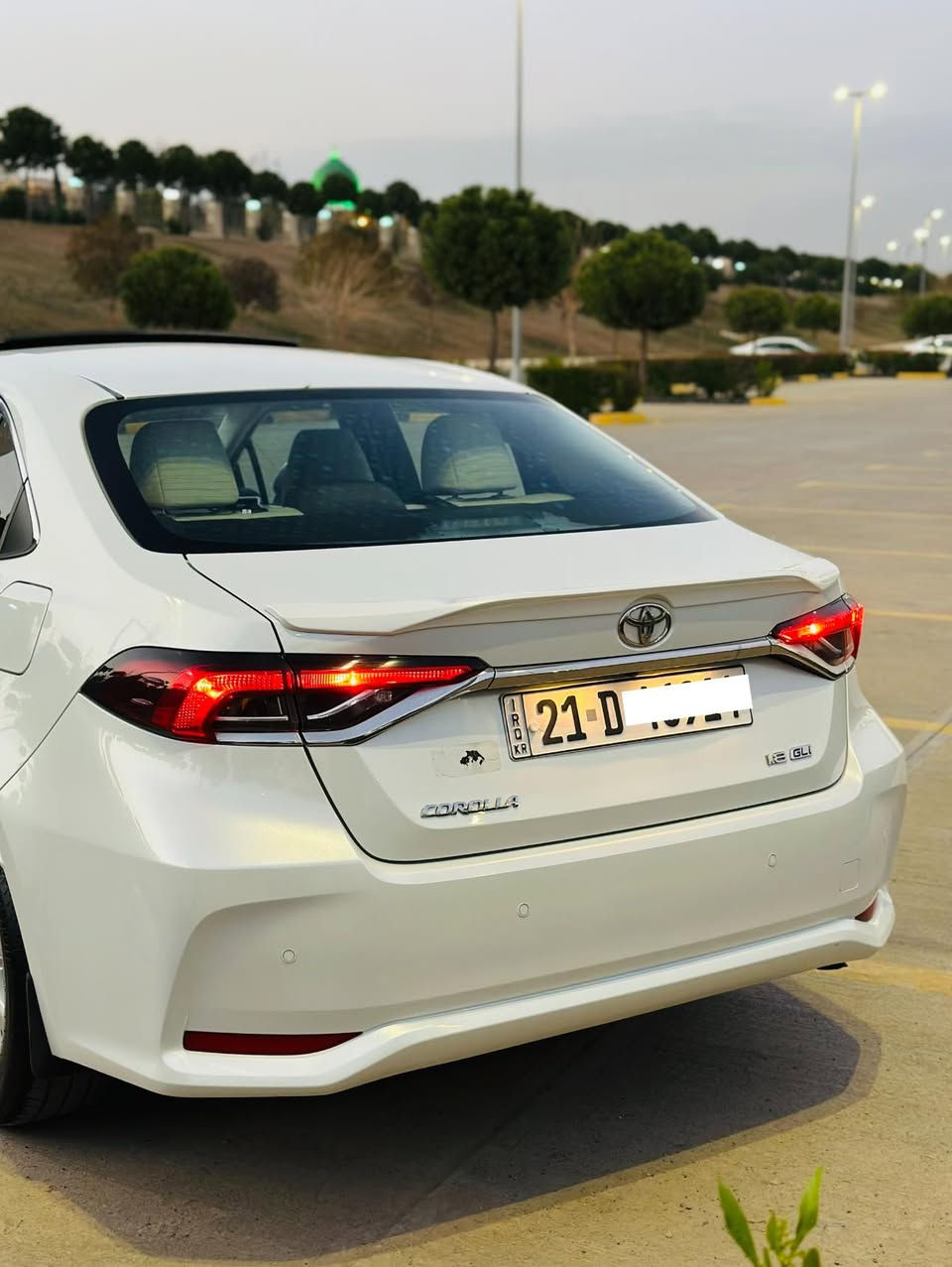 السلام عليكم

للبيع كورلا  2024  (ساز  ) خليجي  بانزين 
 
🚦رقم  سليمانيه بسمي تحويل مباشر ) 

المواصفات…..🖍️
           🧭            ماشيه   25kmالف

  
محرك 1800 بانزين
بصمه + دخول ذكي
 نظام الترحيب عند الاقتراب  
حساس استشعار عند الاقتراب
تبريد قطعتين 
نظام القيادة (سبورت + عادي)
كيجات ديجتل شاشه 
شاشه نفكيشن + كامره خلفيه 
 حساسات امامية+خلفية
مانع نزلاق

 شحن USP واير ليس 📲
اشاير مري 
مري شفط 
حساس اطار + حساس لايت عالي وناصي اوتو + حساس مطر 
تحكم سترين كامل 
 العنوان📍 بغداد 
للستفسار ***********
