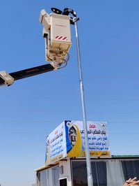 على بركة لله اليوم تم تأسيس الكهرباء في محمع بيتي السكني والان جاهز لل...