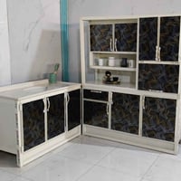 كاونتر متر ونص • سِنك مرمر متر و20سنتيم • سقف مقوى بخشب