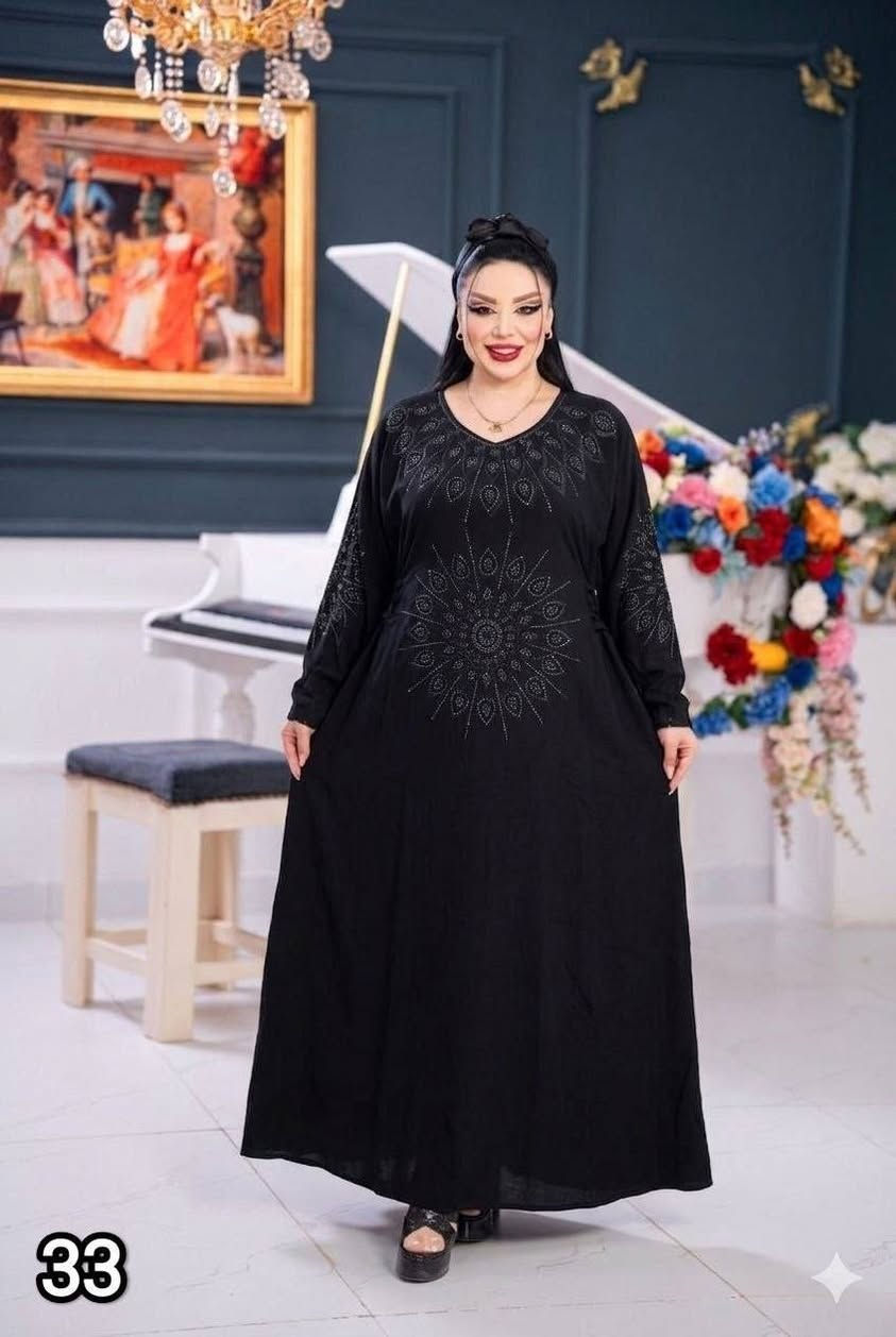 #موديلات_محرم 🖤

 خامة كشمير اسود سادة موديل برنسيسة شرايط بالخصر. سواد فاحم 
شغل تطريز مع ستراس لامع ✨
قماش ناعم، خامة مكفولة ✅

📏 2Xl. 3XL. 4XL. 5XL

للحجز ادخل خاص 💕🖤


**إذا كنت صاحب هذا الإعلان وتريد حذفه لأي سبب، رجاءا أرسل رسالة إلى الدعم الفني**
