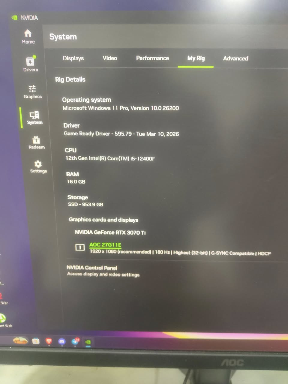 السلام عليكم 
تجميعية للبيع مستخدم نضيف كلشي مع كراتينه
سعر 1,080,000دينار 
.
.
CPU: i5 12400f
CPU Cooler: Arctic Freezer A35 RGB
Motherboard: Gigabyte B660M Gaming DDR4
RAM: T-Force Delta RGB 16GB (2X8) 3600Mhz
SSD: Lexar 1TB NVMe NM620
GPU: 3070 Ti Zotac Trinity OC 3Fan
GPU Cooler: Jonsbo RGB 3 Fan
PSU: FSP HyperK Pro 750Watt Gold
Case: Galax Revolution 07 (4 RGB Fan)
Mouse: Attack Shark X3
Keyboard: Kraken 60Pro
Headset: Red Dragon H510 Zues X
Monitor: AOC 27inch 180Hz IPS 0.5MS
Camera: Jellycomb HD

مكاني زاخو ماعندي توصيل


**إذا كنت صاحب هذا الإعلان وتريد حذفه لأي سبب، رجاءا أرسل رسالة إلى الدعم الفني**