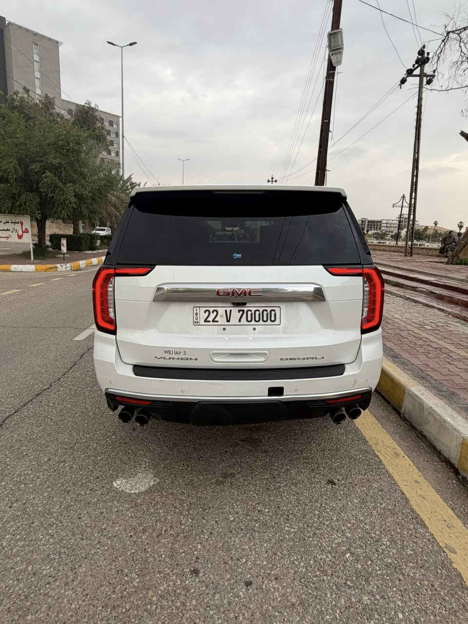 السلام عليكم ورحمة الله وبركاته
GMC
يوكن دينالي  
موديل ٢٠٢١. 
وارد امريكي حادثها جهه السايق بدون دواخل ايرباك برده وراجع مصلح سياره جديدة محرك مامفتوح ماشية ١٠٧ الف كيلو متر تخم تاير مابيها اي نواقص مواصفات الدينالي معروفة داخل اسود ويل كب كاديلاك مكانها ميسان  ابيعها رقم اربيل عادي 
للاستفسار الاتصال ***********
