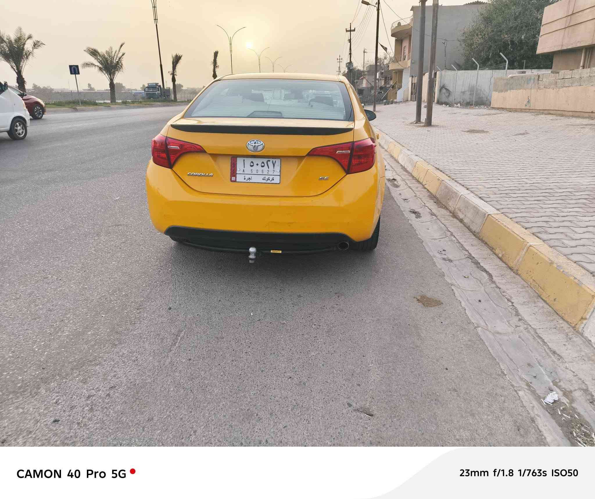 كورلا2018 للبيع او مراوس خصوصي ضرر جاملغين امامي وبنيد وبيها باب خلف السكن تصفيه  صدر نضيف كير محرك شرط تبريد ثلج سيارة نضيفه بيهه منضومه غاز السعر135 بيهه مجال بسيط الاتصال ***********
