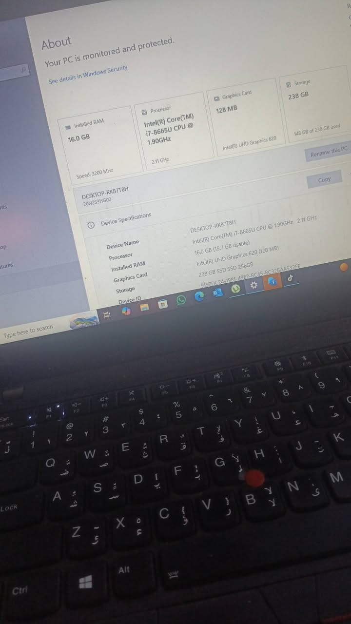 thinkpad t490 غني عن التعريف 
للبيع المكان كربلاء  فندق البارون
السعر: قيم واخذ 
ملاحضه بدون ملحقات.


**إذا كنت صاحب هذا الإعلان وتريد حذفه لأي سبب، رجاءا أرسل رسالة إلى الدعم الفني**