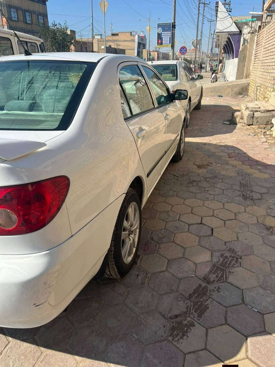 السلام عليكم...
 كورلا نحلة 🐝موديل 2008 وارد امريكي محرك 1800 الحجم الڰبير تبريد تدفئه حدادية تخم تاير كله جديد ماشيه 145الف حقيقي بيه كم قطع صبغ سبب ازلوغ  بشرط مكفولة من الضربة القويه والعيب الشرعي ارقم بغداد انكليزي بسمي تحويل ثاني يوم 
(سعر98 $$) 
مكاني ناصرية  
للاتصال
***********
***********
