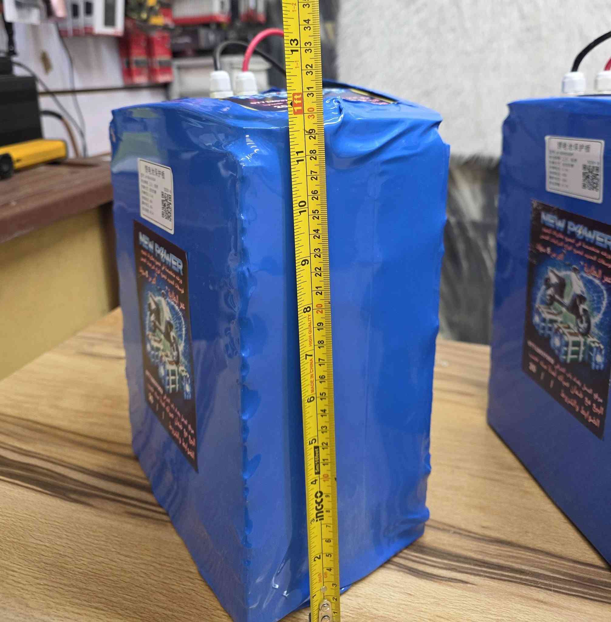 🔋ورشه نيو باور تقدم لكم🔋 
 بطاريات ليثيوم فوسفات الحديد لجميع 
   انواع الدراجات نوع اصلي والبيع مع  
  ضمان صيانه لمدة سنه مع BMS بلوتوث 
    ذكي بي نضام حمايه و لمعرفة الشحن 
   اسعار تجميعه 72 فولت  6 بطاريات 

   30 امبير مع بوكس ستيل  575 الف
        اتمشيك من 50 لل 65 كيلو 

    30 امبير بدون بوكس 500 الف 
       اتمشيك  من 50 لل 65 كيلو

   15 امبير 325 الف   مع الخصم 
       تمشيك من 20 لل 35 كيلو 

   وسبب تفاوت المسافه حسب السرعه
   والوزن وحجم الملف لاكن احسن من
     البطارية العاديه  من كل النواحي 
   يمكن شحنها على الشاحنه الاعتيادية 

       موقع المحل بغداد باب الشرقي 
     ☎️واتس اب ***********☎️
     تتوفر خدمة التوصيل لكل العراق
