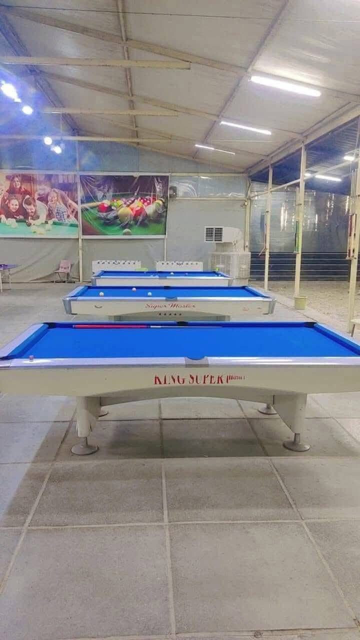 تم وصول وجبه من البليارد المستخدم ول جديد 🎱
ويوجد كادر نصب وادامه جميع طاولات البليارد بغداد وجميع محافضات العراق   🎱🇮🇶ويوجد جميع مستلزمات البليارد وملحقاته 🎱 لاستفسار ***********
