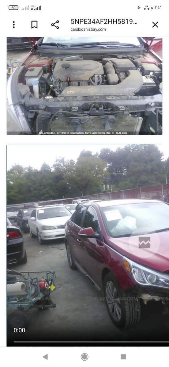 السلام عليكم هونداي سوناتا 2017 وارد أمريكي 🇺🇸
السياره ضرر بسيط جدآ المصد الأمامي فقط مع بارد بسيط 

ماشيه 60 وقابل للزياده 

سعر السياره 127$ بيهة مجال بسيط 

رقم الهاتف ***********

مكان بغداد
