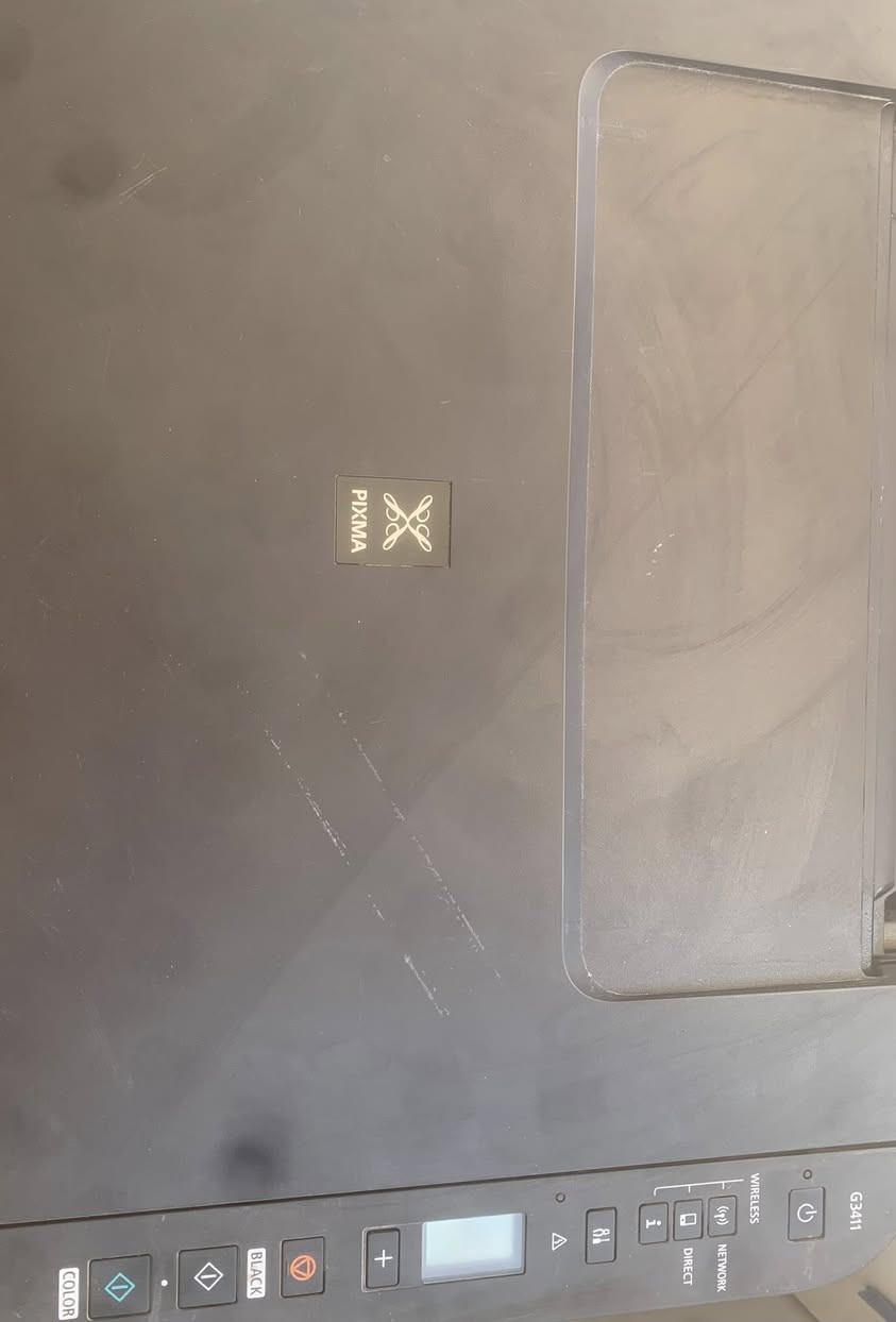 السلام عليكم طابعه البيع كانون G3411نضيفه استخدام شخصي نقصها كاترج ملون مكانها الرمادي /ه***********
