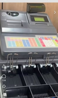 جهاز كاشير • نظيف ٩٩٪ • ٤٥ مادة