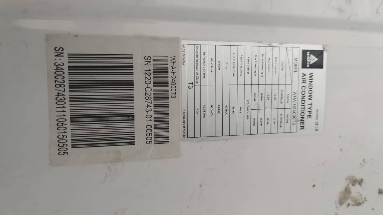 مكيف 2طن/ الحافظ /الحجم الكبير
استعمال سنتين (كمبريسر) 
شحنته غاز درجة اولى الاصلي كلف 100الف اخذ قنينة و نص و باقي نص قنينة موجودة بالصور 
حاليا يشتغل بس يفصل 
السعر 225
للأستفسار ***********
