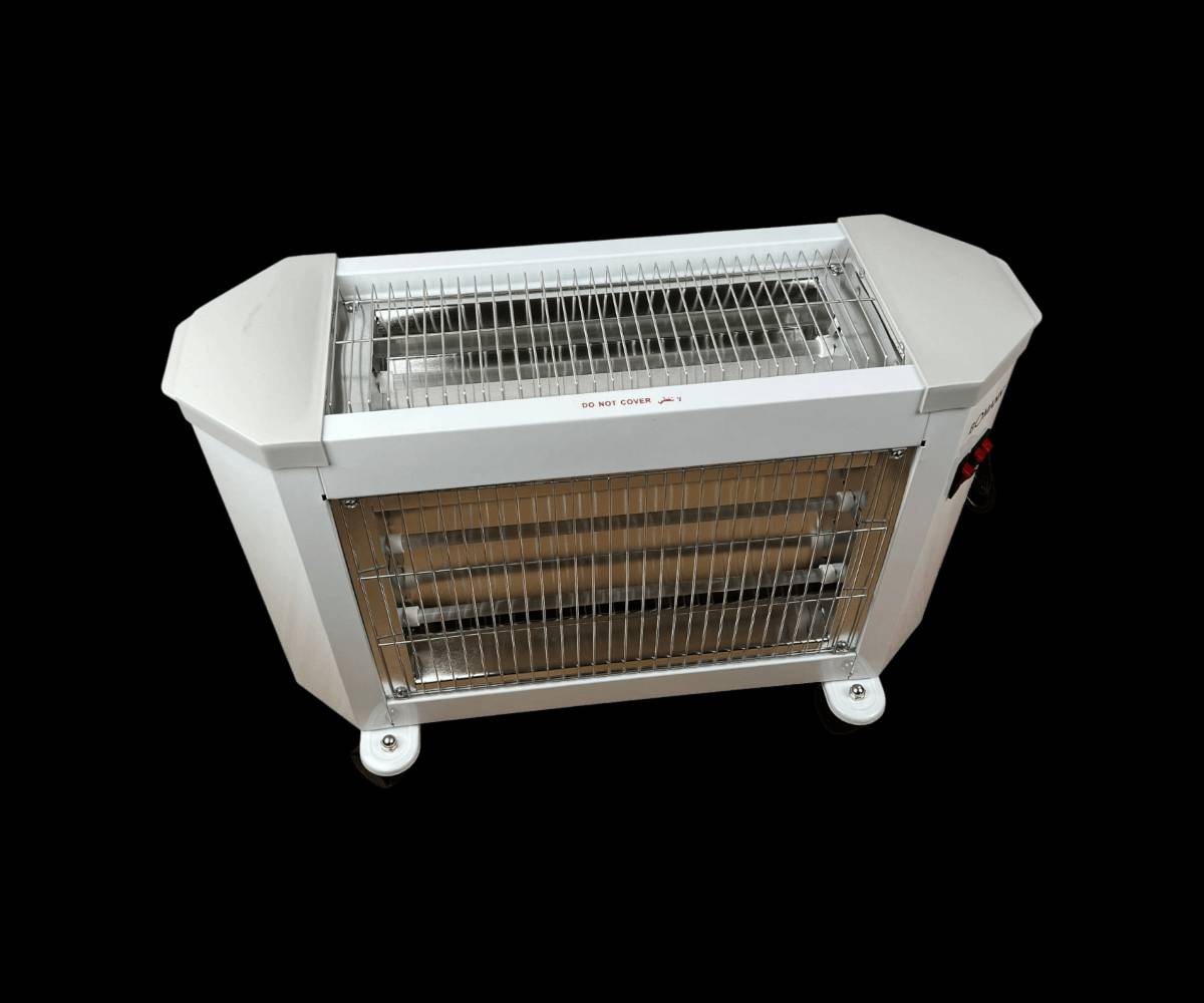 🔥 مدفأة كهربائية كوارتز بومان 3 أوجه

دفا وسرعة وأمان في جهاز واحد!

✨ 3 مستويات تدفئة (500  1500  2000 واط)

✨ 5 أنابيب كوارتز تعطيك دفء فوري ومتساوي

✨ آمنة بمفتاح فصل أوتوماتيكي عند السقوط

✨ سهلة النقل بفضل العجلات المتحركة

✨ تصميم أنيق يدفّي البيت كله

مع BOMANN… الشتاء غير 🌨️❤️