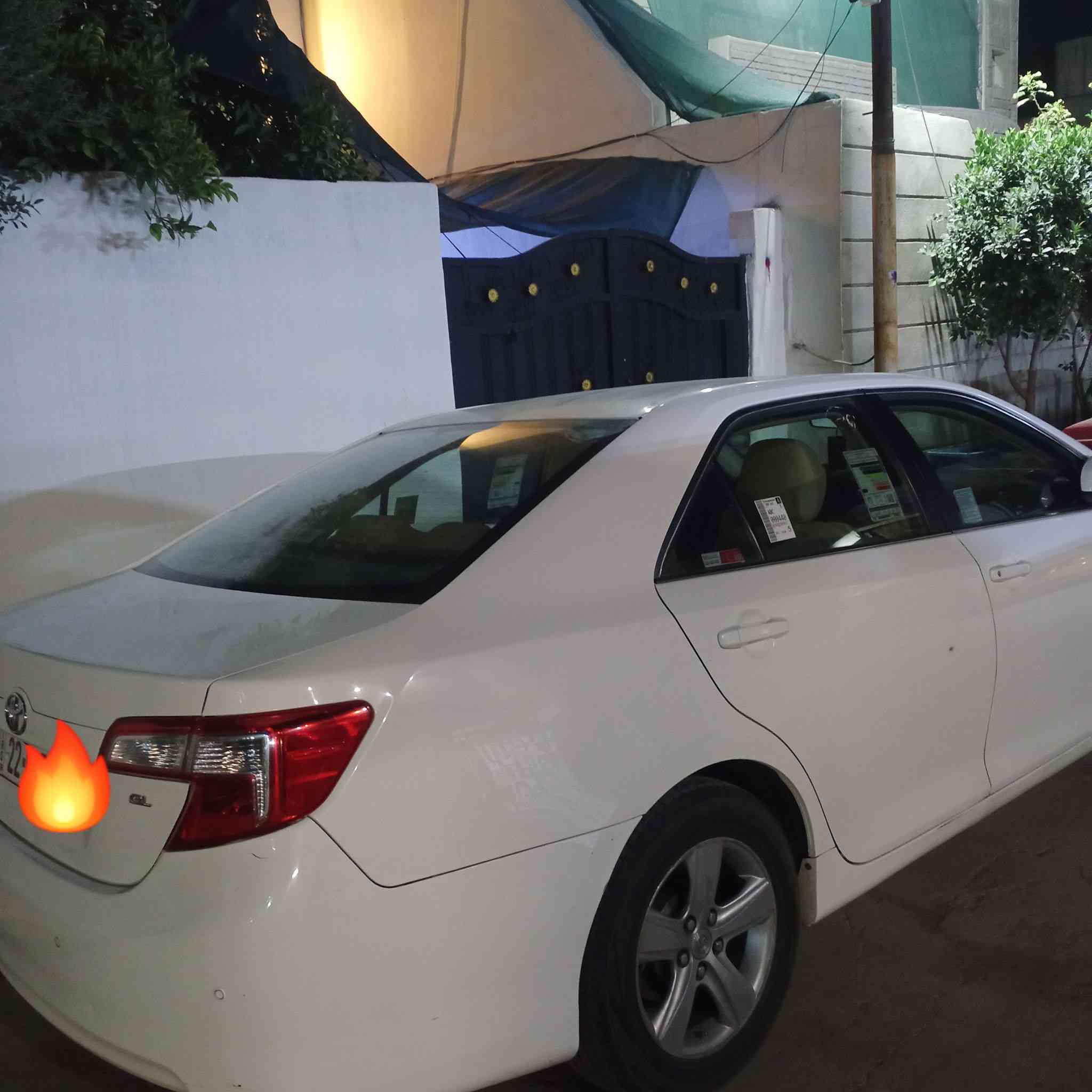 السلام عليكم 
كامري 2013 خليجي
فئة LE
رقم أربيل 
سنوية لغاية 2030
دفتر بنزين بيها 
شرط الغرامات 
سيارة كلين بالشرط لا صبغ ولا تبديل 
بيها مكانات بارد بسيطة حيل 
محرك گير بالشرط ما مفتوح 
العنوان كركوك 
السعر 147وبيها مجال 
رقم الهاتف 
***********
***********
