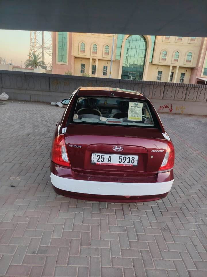 للبيع بدون مراوس وسعرها مناسب خابر ودلل
اكسنت 
موديل 2006 
رقم كركوك دولي تحويل مباشر 
صبغ جماليه بدون ضربه ولا طخه 
محرك كير شرط 
محرك 1600
تخم تاير جديد
صدر امامي خلفي جديد
كهربائيات كلها شغاله 
السياره جديده بمعنى الكلمه آحلا من آلصور مكان السيآره تكريت الأستفسار آتصل ع صاحبها 
***********
