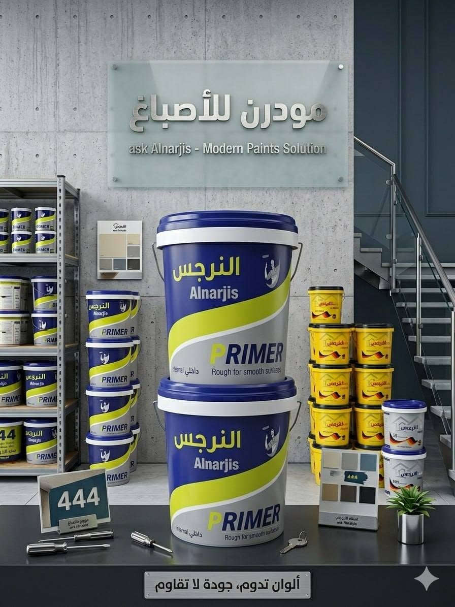 🎨 أصباغ النرجس 🎨

إذا كنت تبحث عن الجودة والمتانة والجمال في آنٍ واحد، فإن أصباغ النرجس هي خيارك الأمثل.

✅ جودة ممتازة ومظهر راقٍ
✅ ضمان حقيقي لمدة 5 سنوات
✅ من أفضل وأقوى الأصباغ المحلية
✅ ألوان ثابتة ومقاومة للعوامل المختلفة
✅ أسعار منافسة ومناسبة للجميع

اجعل منزلك أو مشروعك أكثر جمالاً وتألقاً مع أصباغ النرجس، حيث الجودة التي تستحقها والسعر الذي يناسبك.

📞 للاستفسار والطلب، تواصل معنا الآن
*********** 

أصباغ النرجس... جودة تدوم وجمال يدوم. ✨🏡🎨
