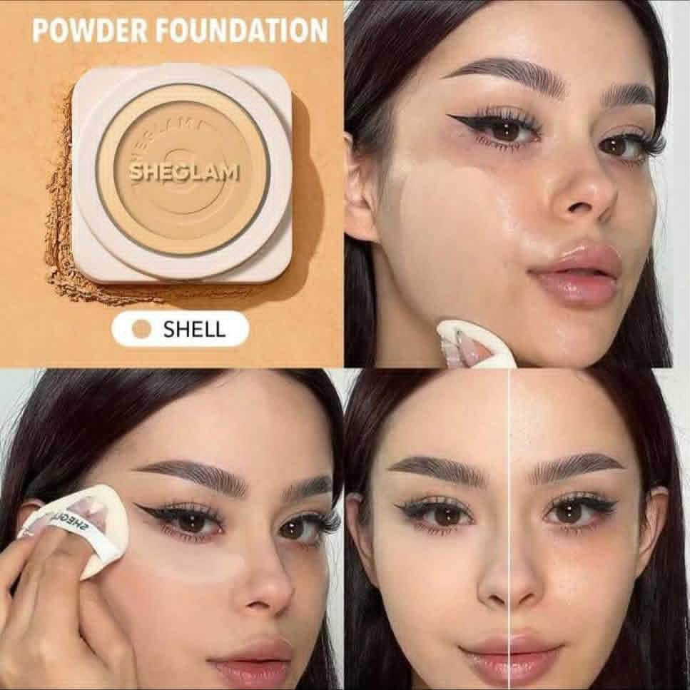 SHEGLAM 🤎
باودر شيكلام ماستر طبق الاصل ١٠٠٪؜

 صاير ترند  عالمياً وفعلاً يستحق هذه الضجة 
يسوي الوجه فلتررر وكولش خفيف على البشرة 
مناسب لكل انواع البشرة 
يتحكم بزيوت الوجه بطريقة احترافية ويعمل على اطفاء اللمعان الناتج من الزيوت 
ينطيج تغطية مثاليه و ثبات يصل الى 16 ساعة واكثر
للججز ***********
توصيل بسمايه الف
توصيل جميع المحافظات ٤الاف
