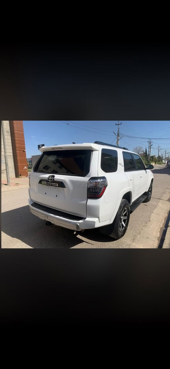 ماشاءالله
‏TOYOTA  4RUNNER TRD Off Road Model 2024✍️

~ تويوتا 4 رنر  

~ وارد أمريكا  

~ موديل2024

~ محرك 6 سلندر  / V6 

~ مواصفات  TRD Off Road Prenium

~فول مواصفات 1/1~)

~بصمة 

~ دبل أكسل ( 4*4) ونظام الزحف الخاص ب trd

~ شاشة كبيرة

~   كاميرة خلفية

~ كشن  كهربائي

~ داخل اسود 

~ رادار امامي و جانبية 

~تحديد سرعة 

~نظام ECO

~ حجم تايرات١٧ ويل بيلادي 

~ (  5 ) خمسة راكب 

~ ماشي47 الف ميل 

~ سيارة بدون صبغ 

~ ايرباك سترن وبردة راجع ببلادي اصلية 

~ رقم شاصي موجود في المنشور 

~صورة حادث موجودة في المنشور 

~ سعر(320 )💰ورقة دولار بيها مجال 🤏

***********

***********
