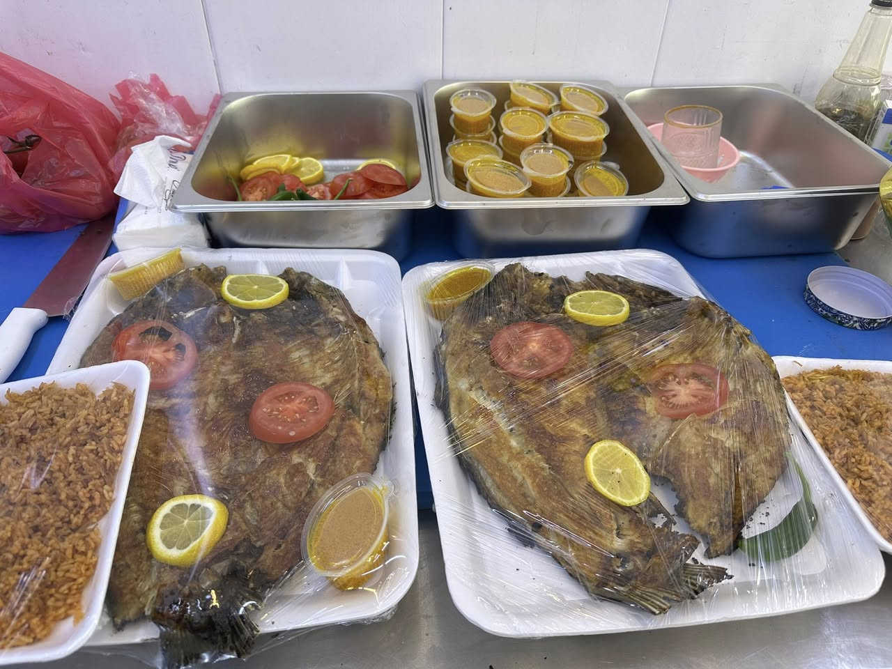 🔥 عرض  لعشاق السمك المشوي 🔥
أشهى المسكوف على الفحم بطعم ولا أروع 😍
🐟 سمك طازج يومياً
🍞 خبز حار مباشر من التنور
🥗 طرشي ومقبلات كاملة
🔥 شوي على الفحم أمام الزبون
💰 أسعار مناسبة ووزن حسب الطلب
📦 يتوفر توصيل سريع 
📞 للحجز والطلب واتساب:
***********.         ***********
📍 زورونا وجرب الطعم الأصيل
اسماك ومسكوف تالين 
حي دجلة مجاور مول لارين
