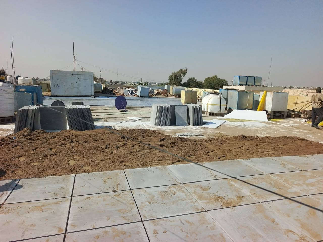 تطبيك شتايكر كرستة وعمل فلين او بدون فلين

1 تنضيف

2 فلانكوت إماراتي

3 زفت

4 زميج

5 تطبيك الأشتايكر

6 فلين ابيض عراقي ٣ سم

7 فلين ابيض عراقي ٥ سم

8 فوم الاازرك ٣ سم

و فوم الاازرك ٥ سم

10 نايلون

قلع واعادة ماستك واعادة السطوح القديمه

للا استفسار اكثر الاتصال
***********
***********
