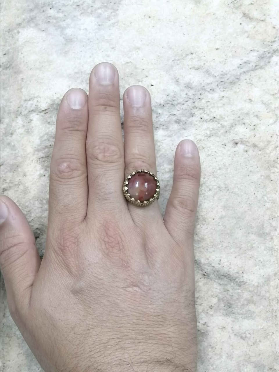 خاتم نحاس متوج بعقيق اليماني الأحمر المجزع الطبيعي قياس الخاتم 24 قابل للتصغير والتكبير بغداد, العراق


**إذا كنت صاحب هذا الإعلان وتريد حذفه لأي سبب، رجاءا أرسل رسالة إلى الدعم الفني**