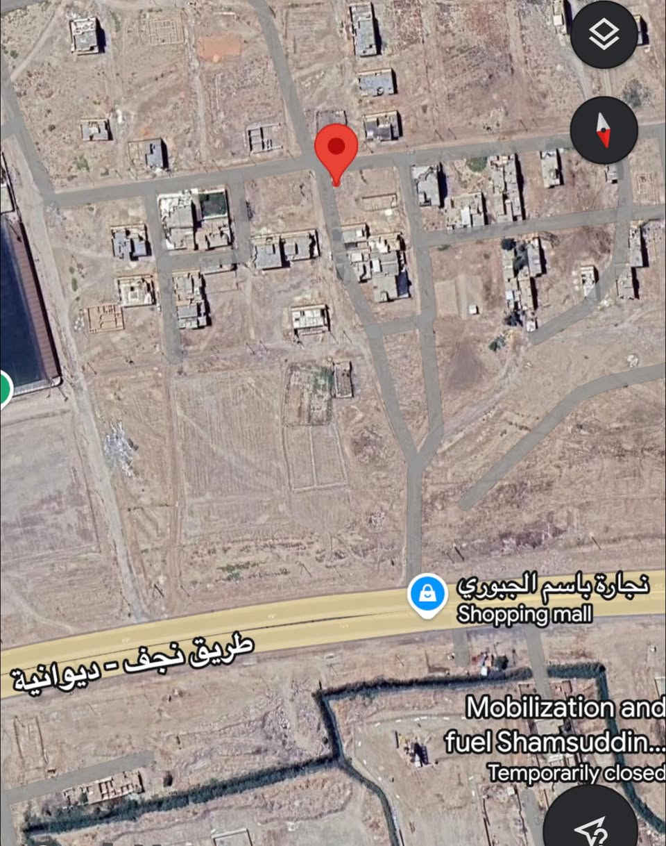 قطعة ارض للبيع مساحة 150 متر
الموقع / مركز الشافعية قرب ملعب الشافعية الاولمبي تبعد عن طريق النجف حوالي 100 متر

نوع الطابو / طابو صرف حر تمليك مباشر

المميزات / تقع ركن على شارع ٢٠ متر 

للاستفسار (***********)
