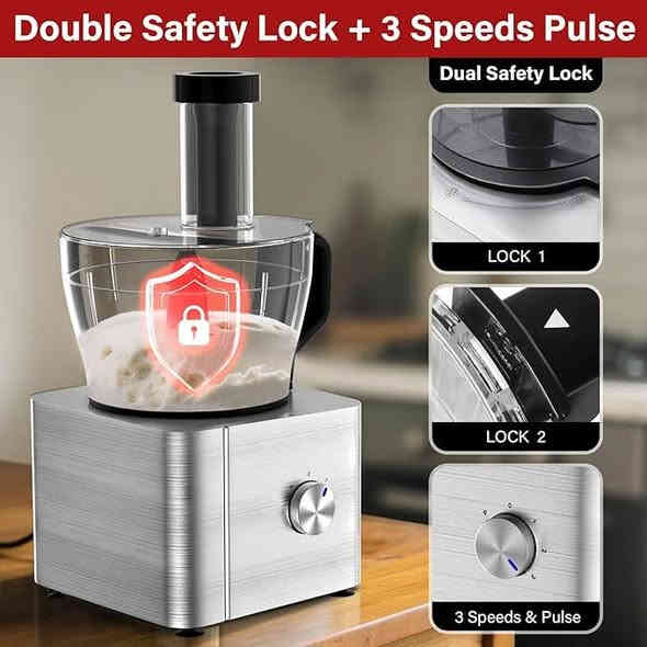 اهلا وسهلا متابعين ومحبين امزون الاصدقاء الاعزاء 💐💐

معالج طعام متعدد الوظائف
مفرمة ومعالج طعام SNDOAS 1100 واط 11 في 1
يأتي محضر الطعام متعدد الوظائف SNDOAS مزودًا بملحقات متنوعة، ما يتيح لك التقطيع، والتقطيع الناعم أو العميق، والخلط، والعصر، والطحن، والخفق، والعجن. يمكنك استخدامه لتحضير عصائر طازجة وصحية، وسلطات لذيذة، وكعكات وبسكويت، وغيرها من المأكولات الشهية

لمعرفة الاسعار يرجى مراسلة الصفحة او واتساب على الرقم ***********
