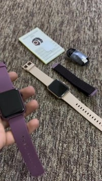 ساعتين ذكيتين • زر جانبي معطل • شحن ١٠ أيام