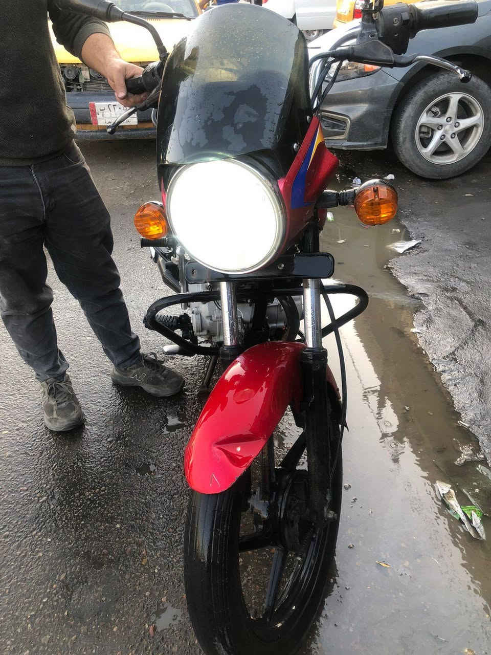 مكلف بالنشر
بوكسر احمر 2021 رقم نكليزي باسمي تحويل ثاني يوم دراجه بيهه خيط تبخير بسيط استخدام شخصي نقصهه قمجي عداد سرعه فقط السعر 1800 
المكان بغداد الجديده،
***********
