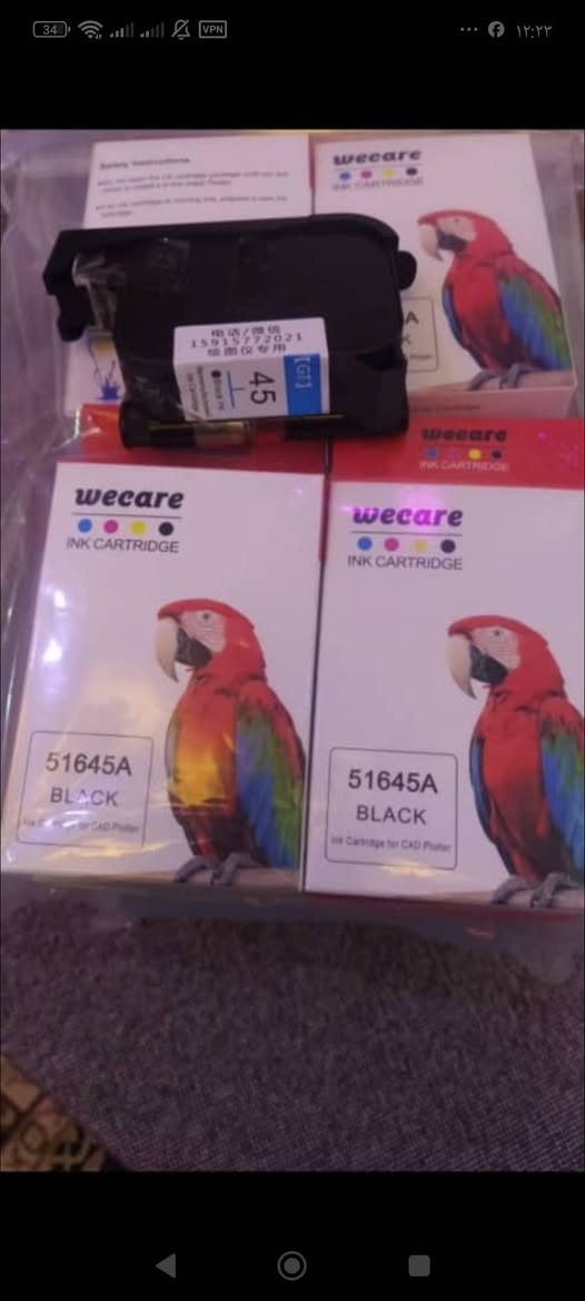 🖨️ متوفر لدينا محابر HP 45 (51645A) عالية الجودة 🖨️
✅ متوافقة مع طابعات GT-45 و WeCare 45. ✅ طباعة واضحة وثابتة بجودة ممتازة. ✅ حبر أسود كثيف يمنح نتائج احترافية. ✅ سعة 42 مل لعمر استخدام أطول. ✅ مناسبة للطباعة على الأقمشة، الكرتون، الورق، والأعمال الصناعية. ✅ أداء موثوق وثبات في الطباعة.
💯 جودة مضمونة – أسعار منافسة – جاهزية للتوريد
📦 متوفر بالجملة والمفرق.
تواصل معنا الآن للحجز والاستفسار، وشحن لجميع المناطق.


**إذا كنت صاحب هذا الإعلان وتريد حذفه لأي سبب، رجاءا أرسل رسالة إلى الدعم الفني**