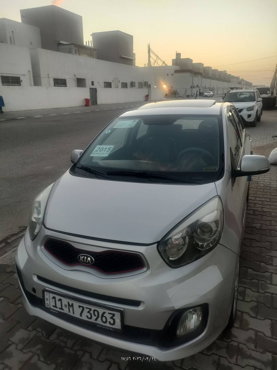 سلام عليكم كيا بيكانتو للبيع موديل 2015رقم بغداد بأسمنه فول بصمه فتحه بلقماره تحكمات حساسات بيه تعديل بارد بلجاملغ الامامي وصبغ بلجاملغ الخلفي السعر 90
للاستفسار ***********واتساب متواجد من ال4عصرا
