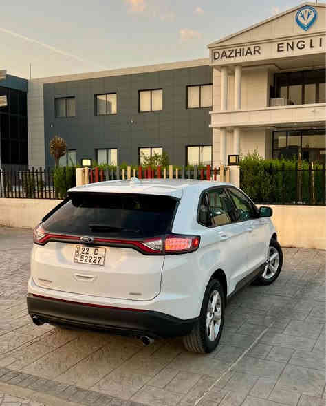 بسم الله الرحمن الرحيم(***********)
FORD EDGE 2017 . 20L Turbo 
فۆرد ئیدج ٢٠١٧ ئەمریکی سەیارەکە زۆر تازە و لۆکە
مەکینە ٢٠ تۆربۆ گێر و مەکینەی نەکراوەتەوە
 یەک دەرگا و یەک پەڵە لە بۆنیتەکەی بۆیاغە 
عادیسەکەی زۆر کەمە بێ ناوگرتن و بێ ئێرباگ
پشت و پێش و ناودەرگاکانی کەپسە هیچی پێوەنییە
هەموو ئێرباگەکانی بیلادیە و نەتەقیون
مواسفات: ٣ گێر تۆماتیک عادی گێر لەسوکان
برێک بەسمە ئۆتۆ ستارت ستۆپ تعدیل سورعە
کامیرا سوکان تەلەفون و ڤۆلیۆم تەبرید مەرکەزی
ئیکۆیە بەسمەیە تەنها 125 هەزار کیلۆمەتر ڕۆشتووە
تایەی تازەیە تەقە و رەقە و هیچ خەلەلێکی نییە
کارەبایی هەموو گیانی بەشەت گێر و مەکینە بەشەرت
سنوی تازەیە تا 2030 بەناوی خۆمانە هەزە و بەرادی تازەیە
سعری سەیارەکە ١٤٥ گەڵا و معامەلەیە شوێن ڕانیە
*********** ڤایبەر و واتسئاپی لەسەرە رانية
