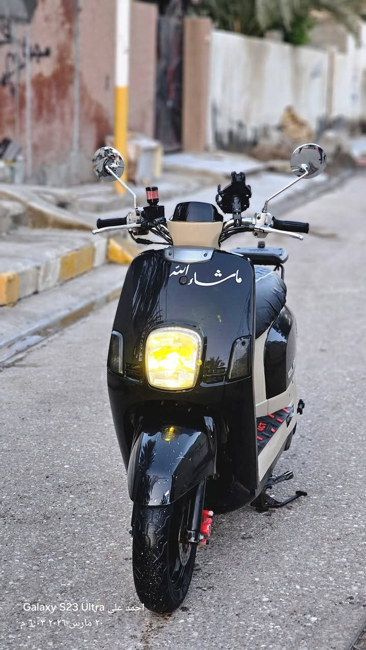 سلام عليكم للبيع دراج ماكس بوليسي كابريتة ما مفتوح جيب فيتر وفحص دراج رمبة نزلته على يدي منزله كفرات موجوده لاصلية موجوده  كامل من كل نقص خير من الله  
العنوان ديالى بعقوبة تقاطع الطرق والجسور للتواصل ***********
السعر ٨٥٠ وبيه مجال للطيبين
