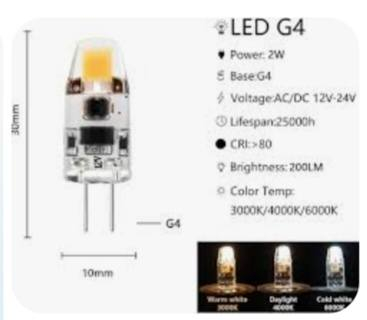 هاي لمبة LED نوع G4 12V، الباك بيه 10 حبات
متوفر عدد 10 سعر 15
على أول تم وبلعافيه


**إذا كنت صاحب هذا الإعلان وتريد حذفه لأي سبب، رجاءا أرسل رسالة إلى الدعم الفني**