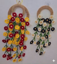 تعليقة جدارية • خيش • ورد صناعي