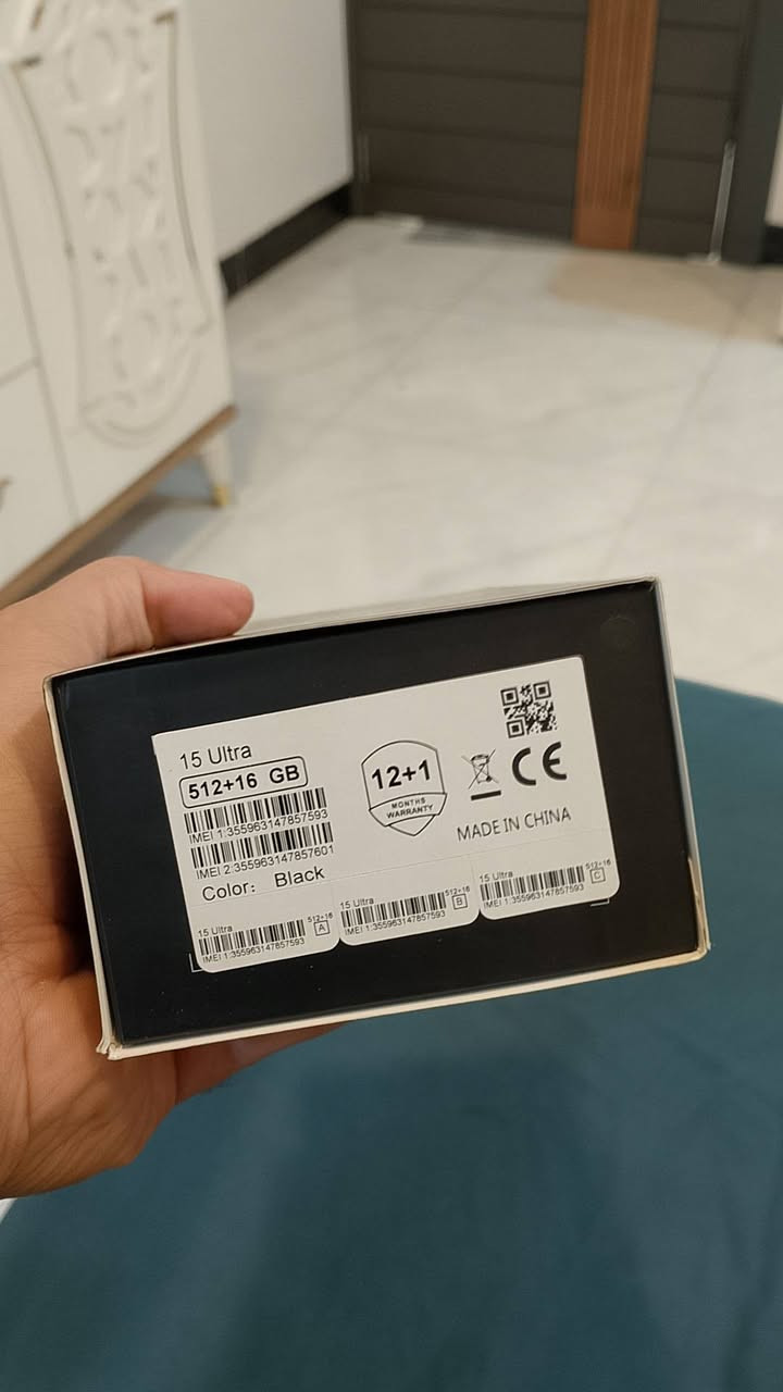 السلام عليكم، متوفر جهاز 15 Ultra (نسخة كوبي مقلدة بمواصفات اقتصادية وشكل مميز جداً يشبه الأصلي). الجهاز جديد تماماً بكرتونه.
📝 المواصفات (حسب المكتوب على العلبة):
الموديل: 15 Ultra (شكل الكاميرا الدائرية الكبيرة).
المساحة التخزينية: مكتوب 512 جيجابايت مع 16 جيجا رام (قراءة علبة).
النظام: واجهة أندرويد.
الحالة: جديد زيرو مع كامل ملحقاته وعلبته.
السلام عليكم، متوفر جهاز 15 Ultra (نسخة كوبي مقلدة بمواصفات اقتصادية وشكل مميز جداً يشبه الأصلي). الجهاز جديد تماماً بكرتونه. السعر 125 وبي مجال


**إذا كنت صاحب هذا الإعلان وتريد حذفه لأي سبب، رجاءا أرسل رسالة إلى الدعم الفني**