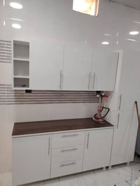 كاونتر MDF • ٢م • سنك مرمر ١٢٠سم