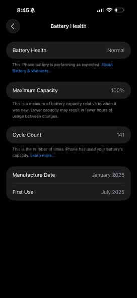 سلام عليكم ايفون 16 pro max تلفون جديد مصار هواي من شتريتة بطايره 100 لون صحراوي ذاكرة 256 السعر 1.420.000 للستفسار واتس ***********
