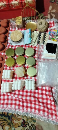 اغراض شمع • قوالب شمع • اكواب شفافة