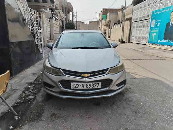 سيارة شوفر ليت كروز 2019 LTحساسات خلفيه كامره دواره اوتو ستوب مثبت سرعه كشنات تدفئ اطفاء ذاتي تشغيل عن بعد
اما ضربته جاملغ وبنيد بمريكا وبلعراق ضربه جاملغ خلفي ضربه خفيفه ومصلح تبريد وكير وحداديه وتخم تاير خير من الله جدد  *********** ( 77$ )
