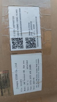 كارتونة واير كامرات CAT5e SFTP Outdoor 305 متر  نحاس صافي 24AWG - محمي...