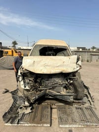 نيسان فوتير 6سلندر فول سابقاً مكفولة  رقم بغداد للبيع على حادثهة  شاصي...