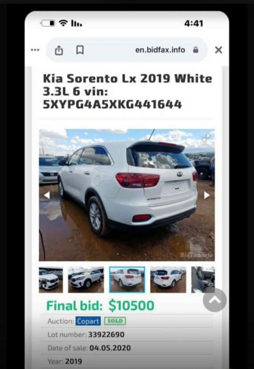 سيرنتو موديل 2019 وارد امريكي محرك 6 السعر 175وبيه مجال سياره بسمي  رقم بغداد ***********
