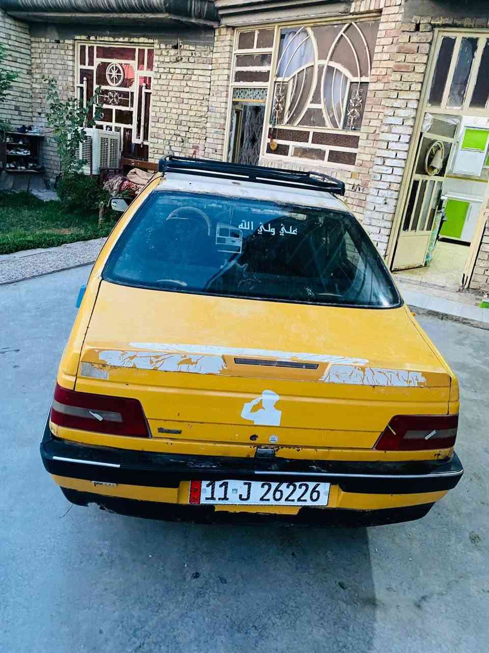 السلام عليكم بيجو بارص 2010للبيع رقم انكليزيز ي مصفره ترايك وين ميعجبك مكان السيارة واسط الصويره رقم الهاتف *********** السعر 30$وبيها مجال
