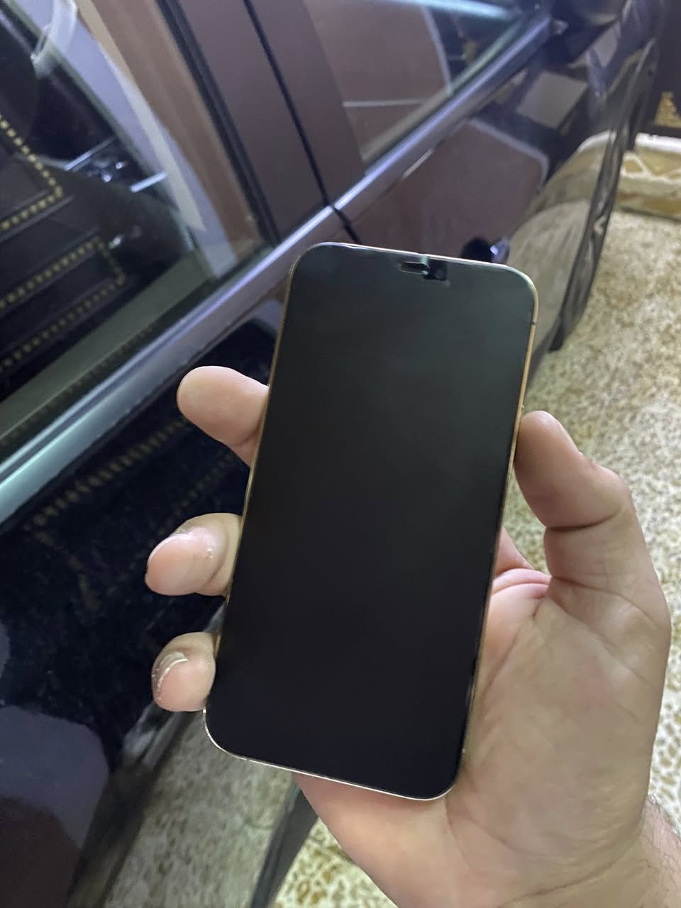 السلام عليكم
ايفون ١٢ برو فقط
١٢٨ بطاريه ٧٣ بلادي 
مبدل شاشه وبيها فطر مايبين نضافه مدام العين 
فيس إيدي شغال 
سعره ٢٦٥ أو مراوس ويه ١٣ عادي مفتوح وفرق بسيط ٠٧٧٠ ٥٦٠ ١٦٨٦
شراب اتصل ماعندي خاص 
تحياتي 🩶.
